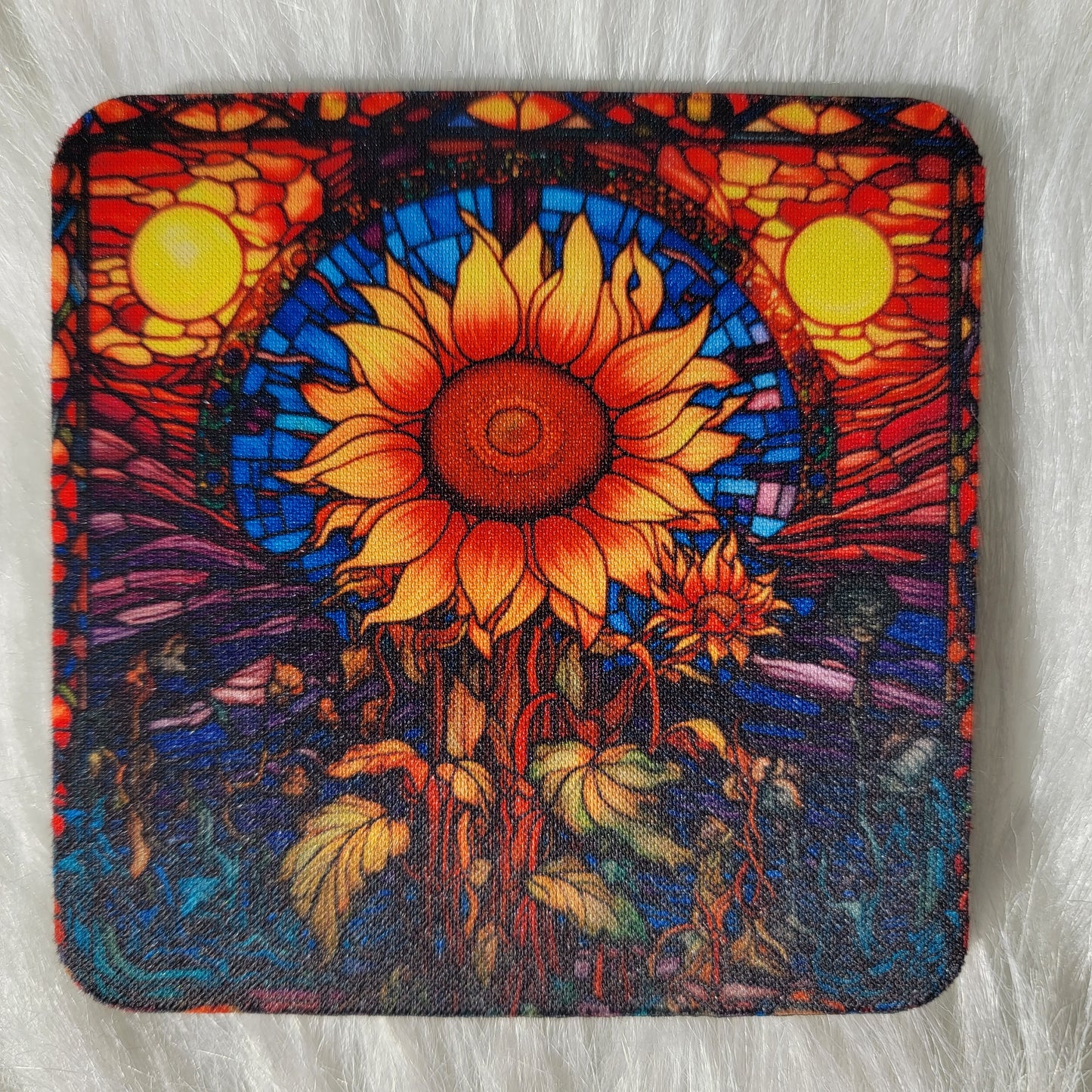 Sunflower House Coaster